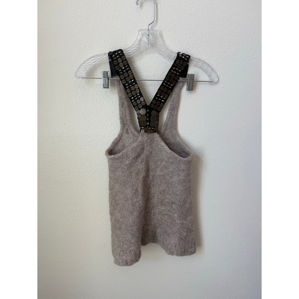 Free People Sequin Wool Blend Y2k Tank Top Size Medium - Picture 2 of 4